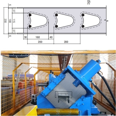Pared lógica Estructura de pared de perno y pista de rodadura máquina de formación de alta velocidad