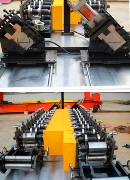Línea doble rollo de acero del perno prisionero que forma el rollo del canal de la máquina/C que forma la máquina