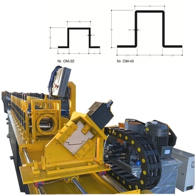 Máquina de moldeado de perfiles de acero Omega galvanizado automática