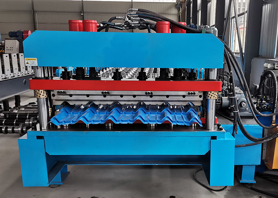 Máquina de revestimiento de techos de tejas con acristalamiento de paso rectangular de alta velocidad