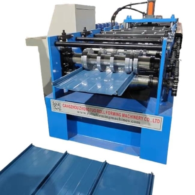 Máquina de moldeado de láminas de acero para el techo de metal de costura de pie