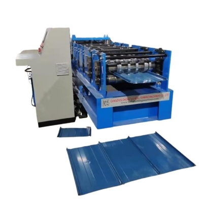 Máquina de moldeado de láminas de acero para el techo de metal de costura de pie