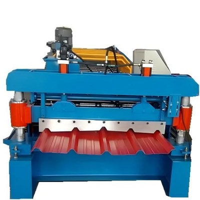 Máquina de moldeado de láminas para techos de perfiles de cajas metálicas controlada por PLC