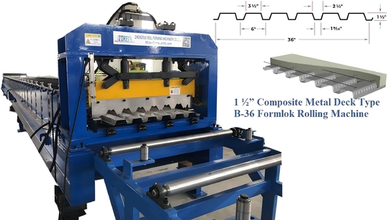 1.5 &quot; Máquina de moldeado de rodillos de cubierta de techo tipo B