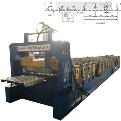 Máquina de formación de rodillos de cubierta de acero de alta velocidad
