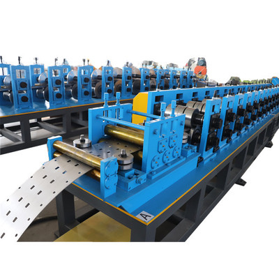 Máquina avanzada de moldeado de paneles de estantería para estantes verticales con sistemas de perforado y corte