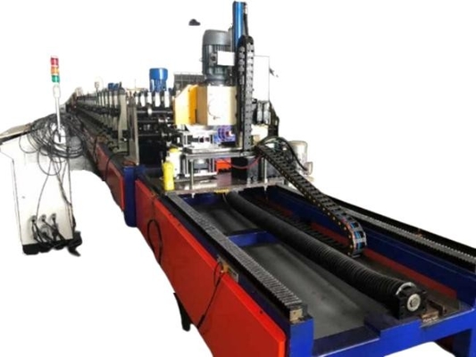 Máquina de moldeado de rollo de canal de tracción de precisión con diámetro de eje de rodillo de 70 mm y longitud de corte personalizable
