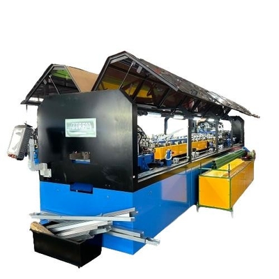 Máquina de moldeado de rodillos de chapa de acero galvanizado con marco de acero ligero para tiras de ancho aproximado de 156 mm
