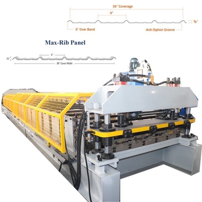 Máquina de moldeado de paneles de techo con accionamiento por cadena 220v