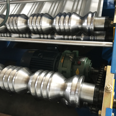 Teja esmaltada tejado del aluminio del material de construcción 800 que hace que máquina el piso cubre el rollo que forma la máquina