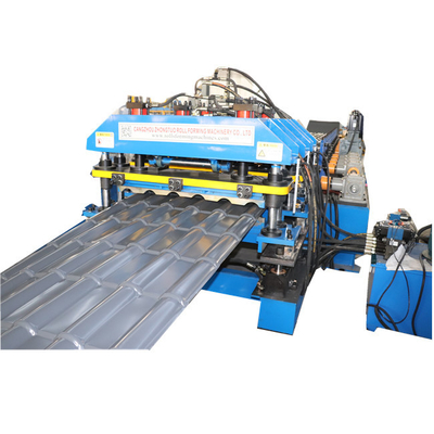 Balanceo de alta velocidad de la teja del paso que forma haciendo la hoja 0.5m m del tejado de la máquina